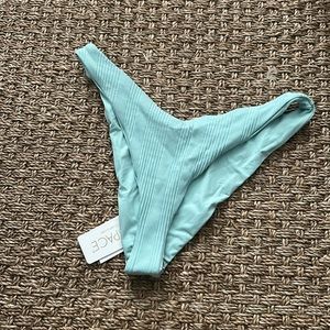 NWT L Space Teal Bikini Bottom Size Large